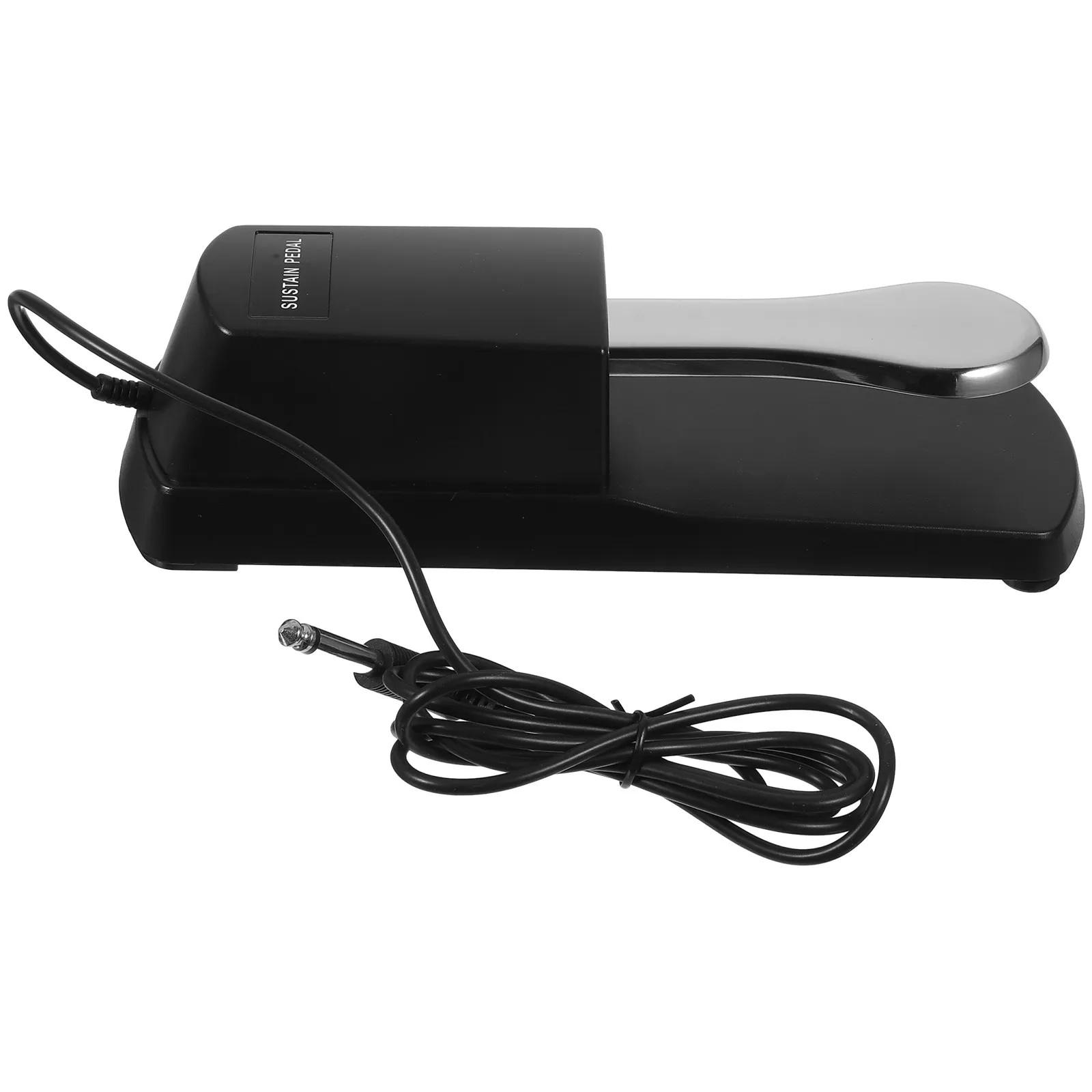 1Set Classic-Style Heavy-Duty Metal Sustain Pedal for Electric Piano Keyboard Synthesizer with Non-Slip Base Rust-Proof Damper