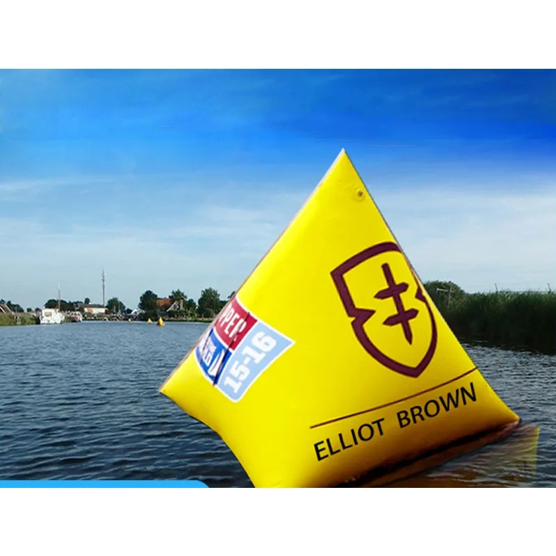 Inflatable water buoy advertising promotion, floating objects, triangular cylinders, square warning, CS shelter obstacles