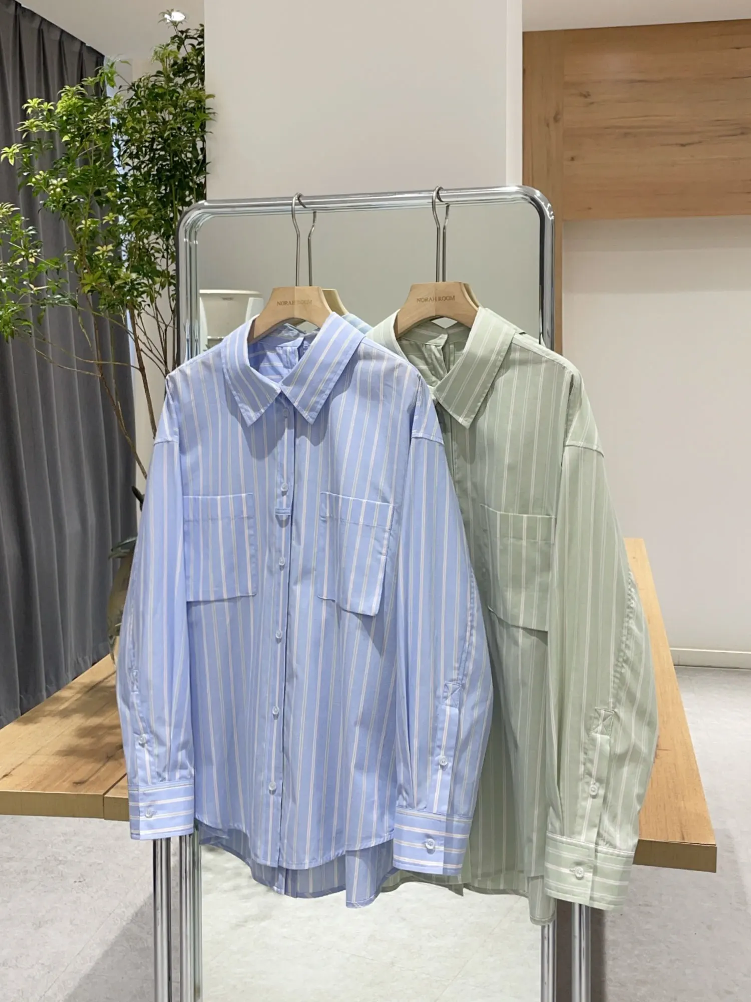 

Noxula Authentic Summer 2025 Brand SYS Striped Waed Cotton Single Button Sun Protection irt Korean Sle Straight Cut Lon...