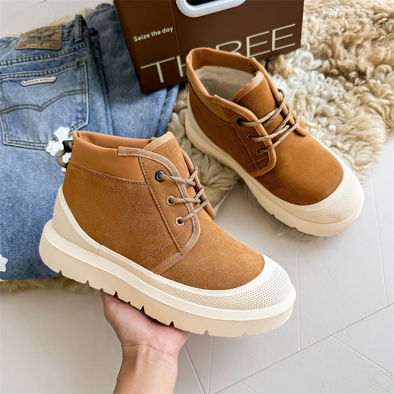 

Men boots 2024 New Winter Slippers Warm Men Shoes Waterproof Non-Slip Plush Sneakers Male tenis shoes Boots Men Sneakers Winter