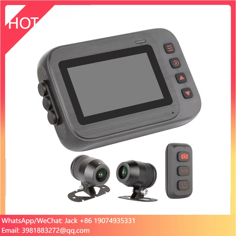 

High Quality 4 Camera 1080p GPS WIFI Motorcycle Dash Camera Video Driving Recorder