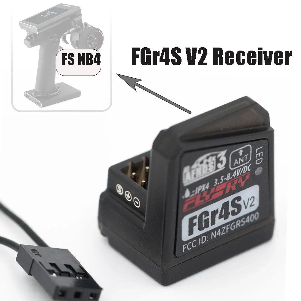 88 4CH 2.4G Mini FGr4S V2 FLYSKY RC Model Receiver 3.5-8.4V Built-in Single Antenna PWM Radio System For FS NB4 PL18 Transmitter