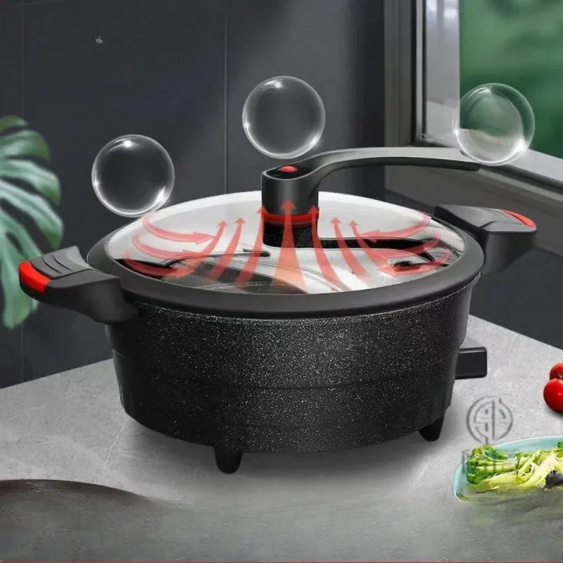 Electric Non-Stick Frying Pan Low Pressure Pot Multifunctional Electronic Pot for Household Multi Cooker