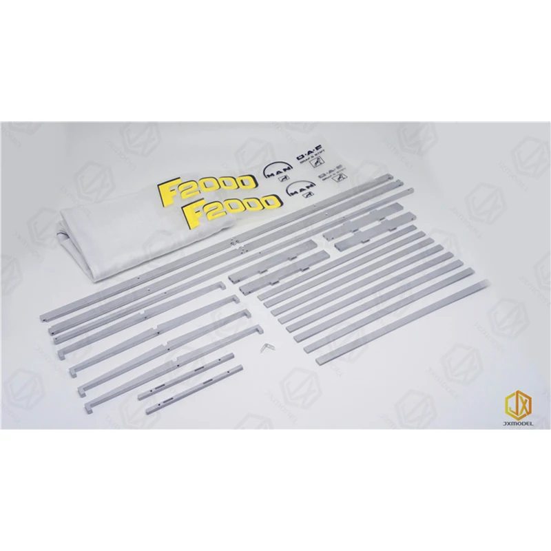 RC 1/14 Speelgoed Truck Stake Bed Aluminium Kit Versie Voor JXMODEL 1/14 RC Truck Trailer Kipper Voor MAN F2000 Onderdelen Meubi