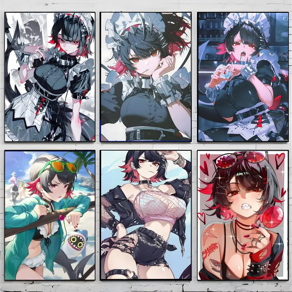 Game character Zenless Zone Zero Ellen Joe Poster Superior Home Space  Indoor Decorative Art & Home Decor