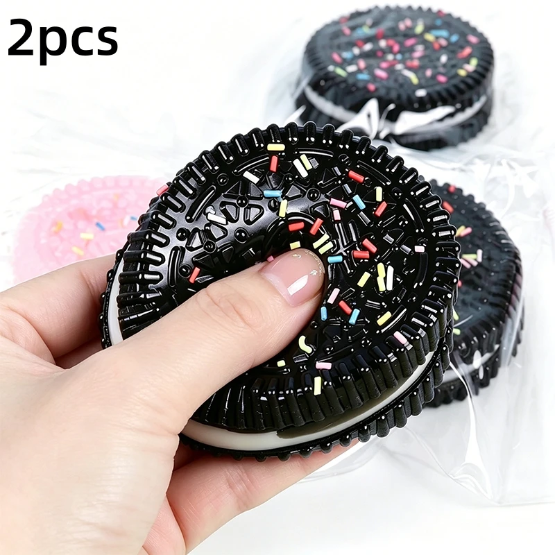 Quetschbares Oreo-Stressball-Spielzeug, Kreatives Keks-Spielzeug, Superweiches Fidget-Spielzeug, ASMR Sensorisches Anti-Stress-Spielzeug für Erwachsene