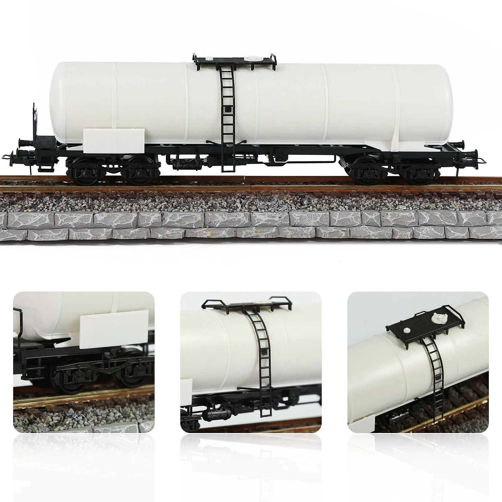 Evemodel HO Scale Unassembled Blank Oil Tank Car 1:87 Model Wagon C8768JJ