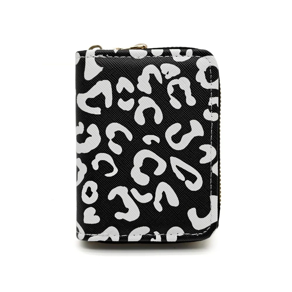 Zipper Wallet Meticulous Card & Id Holder Leopard Print Card Holder Wear-Resistant Woman Coin Purse For Women Shopping Travel