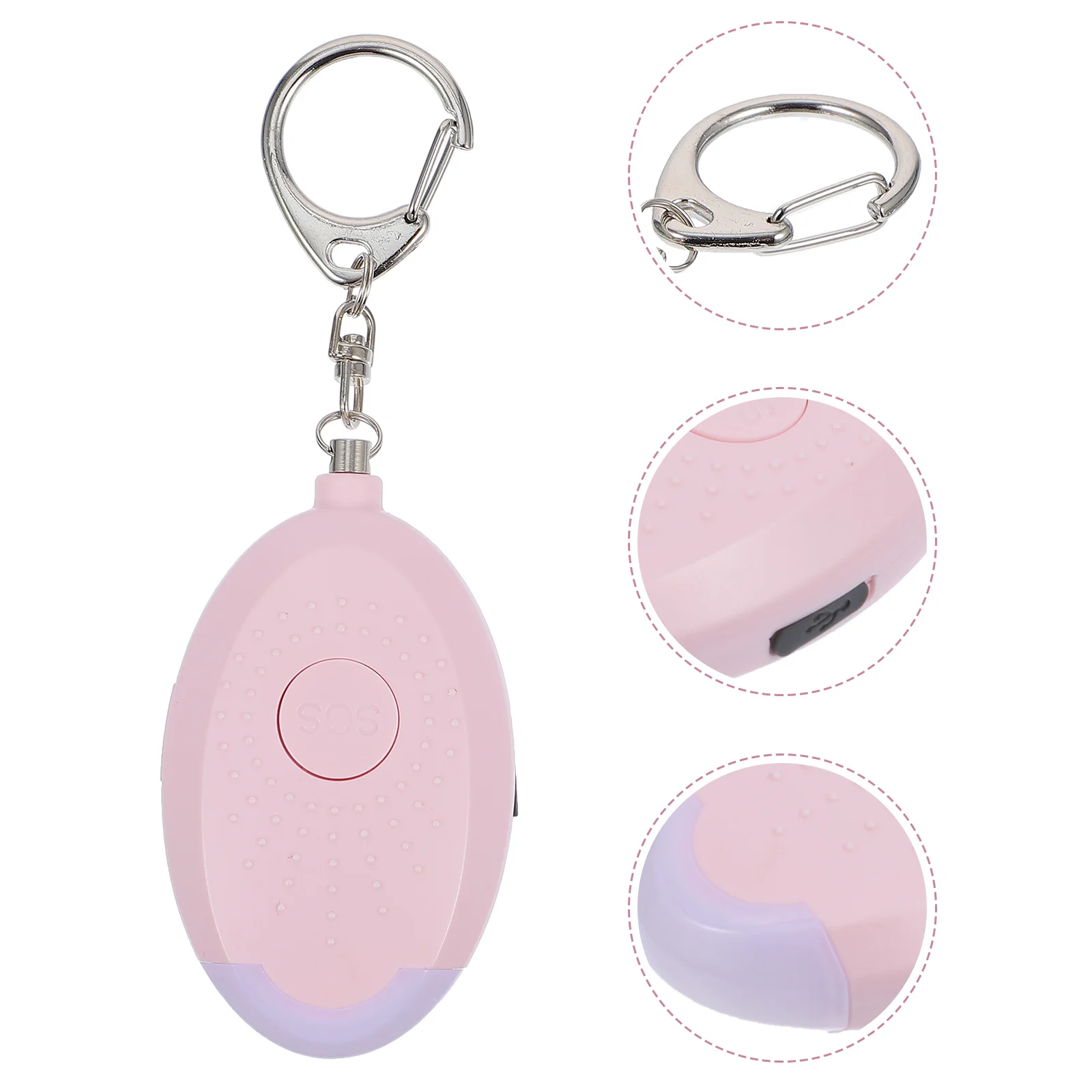 

130dB Emergency Alarm Personal Security Alarm Sound Alarm with LED Light Personal Alarm for Women Kids