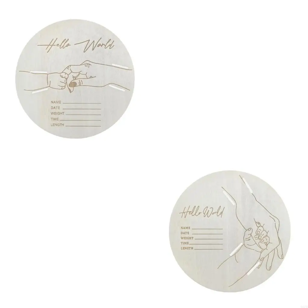 

Уникальный деревянный браслет на память о рождении ребенка, браслет для рождения, держатель для дисплея, имя и дата рождения,