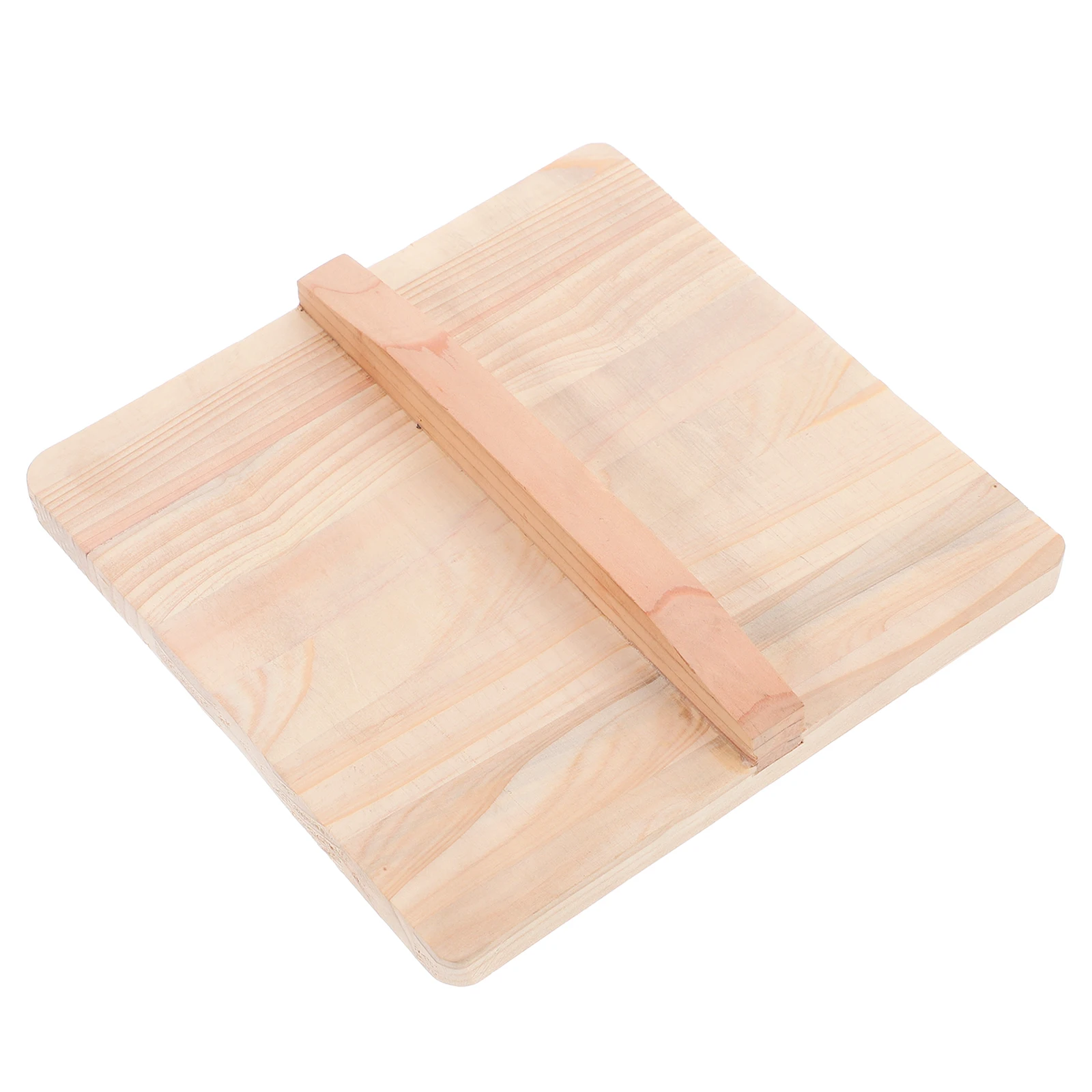 

20x20cm H made Wooden Pot Lid for Japanese Tamagoyaki Pan Omelette Frying Cover Kitchen Retro Home Use Wood Cover Lid