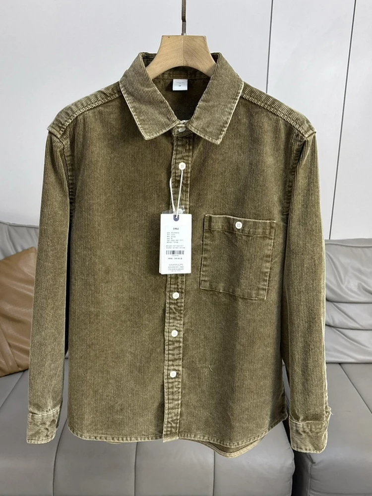 

Осенне-зимняя новинка: мужская повседневная рубашка-куртка в американском ретро-стиле из хлопкового фланеля, свободного кроя, дышащая, приятная к телу.