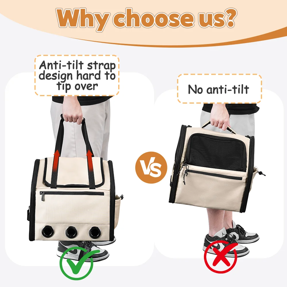 NEWBOLER Brompton Faltbare Fahrradtasche, Haustiertasche, tragbare Fahrrad-Fronttasche, faltbare Outdoor-Reisetasche für Katzen und Hunde – Detail 3