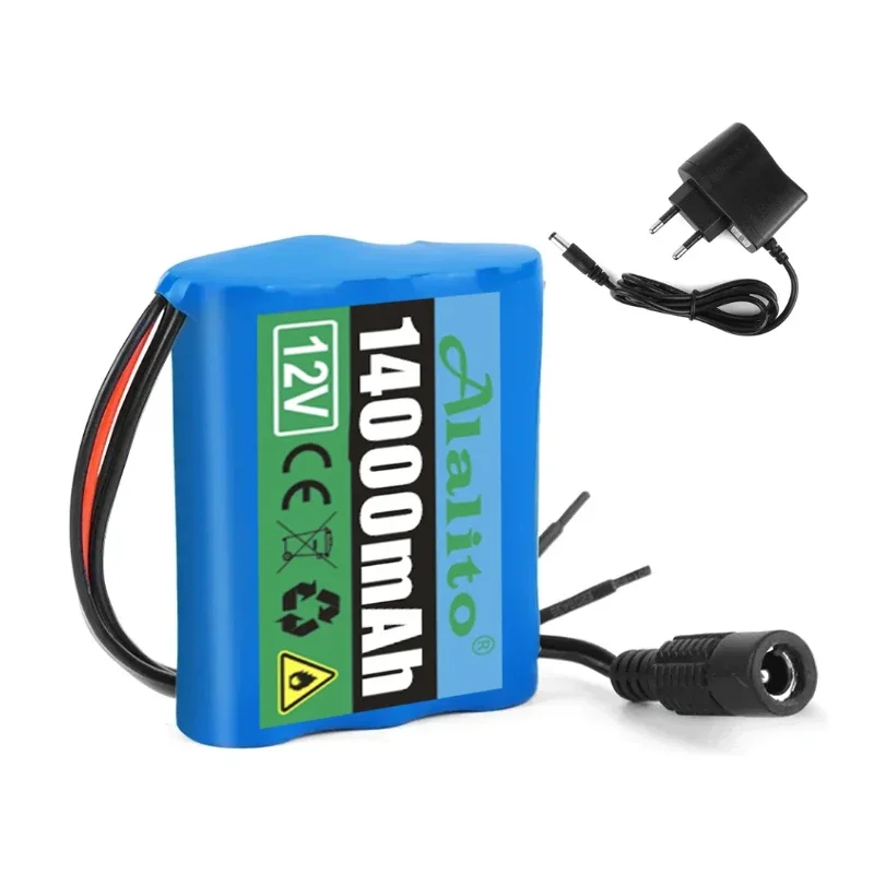 12V 14000mAh 100% nowa płytka ochronna 3S1P 12V 14Ah akumulator 18650 litowo-jonowy DC 12.6V super akumulator + ładowarka