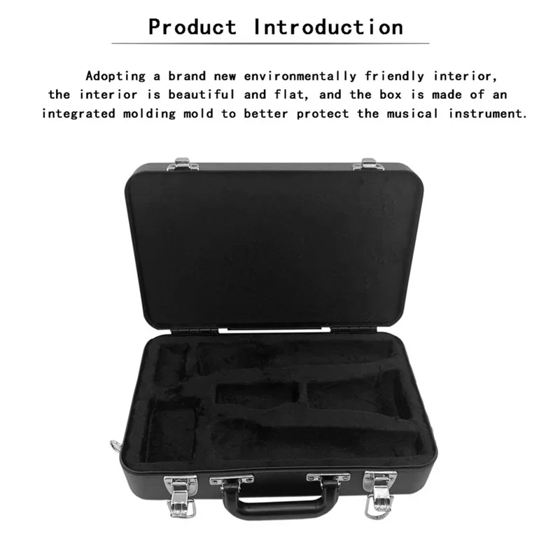 

AS98-Carry Case For Clarinet Padded Shockproof Gig Bag With Handle Strap Protective Cover Accessory Set