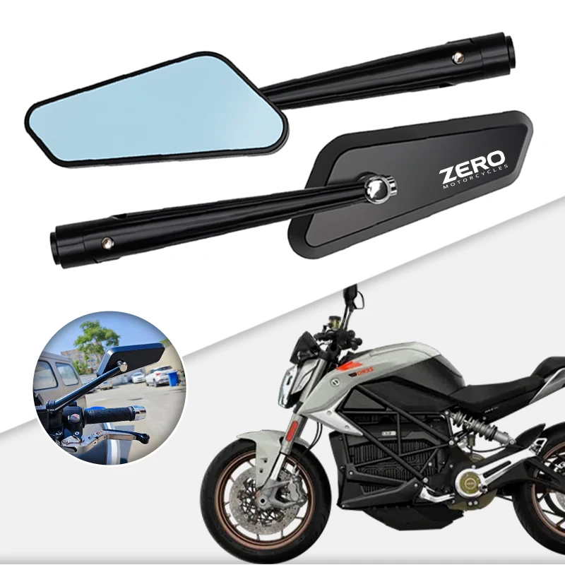 2Pcs Anti-fall Durable Motorcycle Small Rearview Mirrors Rear View Mirror For ZERO JDM DS DSR FX FXE FXS SR/F SR SR/S 8X 10X