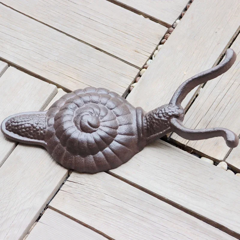 Rustic Brown Cast Iron Snail Boot Jack Designed For Entryway Decor And Muddy Shoe Removal Heavy Duty Snail Cowboy Boot Puller