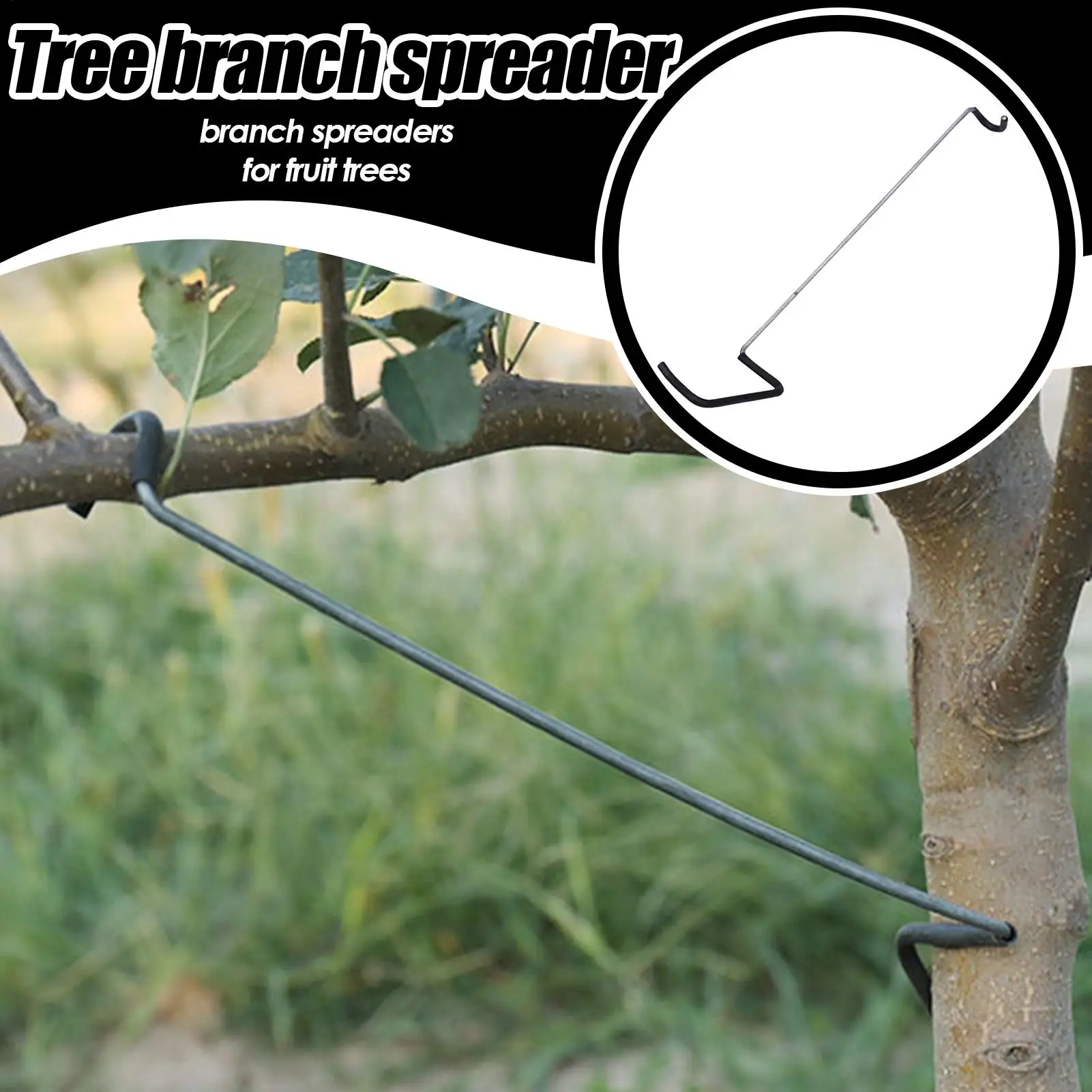 14.2In Branch Bender Tree Limb 10 Pcs Spreader Straightening Tool With Protective Sleeve For Garden Yard Lawn Composting