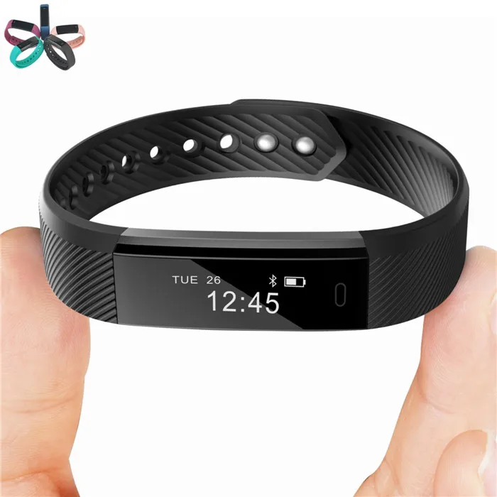 TJXL-ID115 Smart Bracelet OLED Display Fitness Tracker with Pedometer and Activity Monitor Compatible with Android Operation Sys