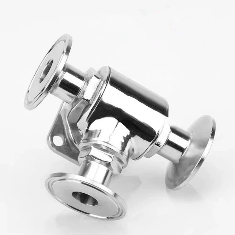 Stainless Steel triclamp 3Way High Platform Full Package Ball Valve For Pneumatic Valve