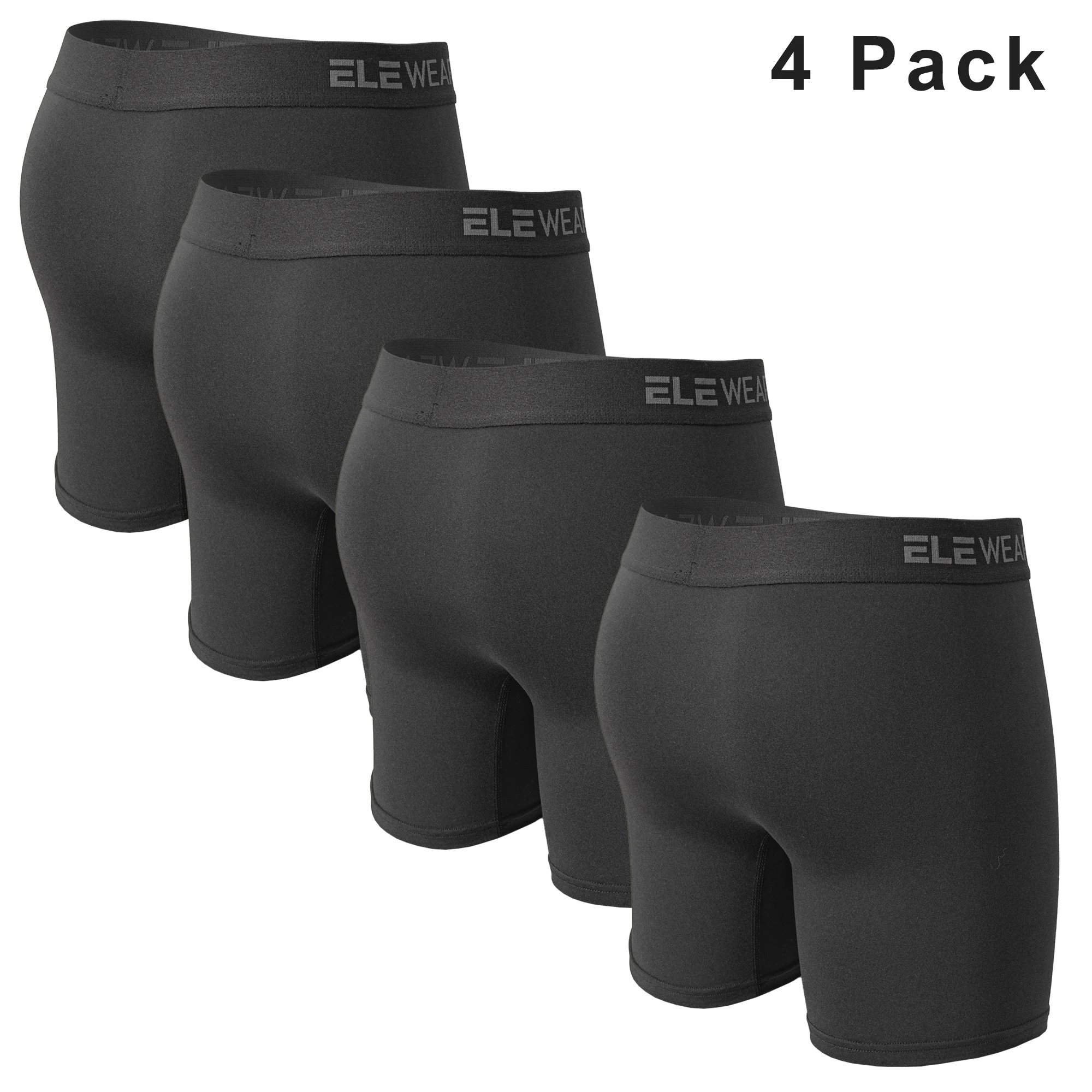 4 عبوات من الملابس الداخلية للرجال مع فتحة قابلة للتنفس للرجال سراويل داخلية للرجال مقاس كبير بوكسر أنيق