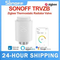 SONOFF TRVZB Zigbee Thermostatic Radiator Valve Smart Home Heating Froest Protection Remote Group Control Via EWeLink Alexa