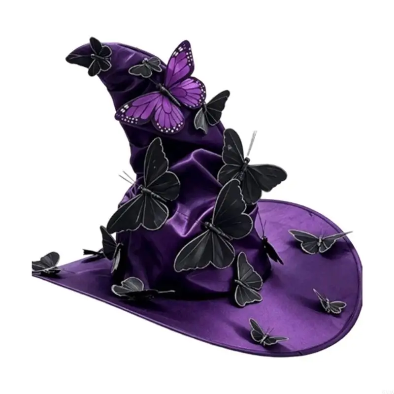 Wide Brims Witches Hat Witch Caps Large Witches Witch Hat Masquerades Cosplay Cap 6XDA