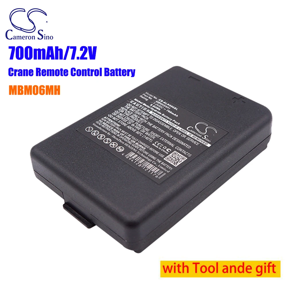 

GreenBatteryPower CameronSino 700mAh 7.2V 5.04Wh Crane Remote Control Ni-MH Battery for Autec MBM06MH,E16 KTC,Modular MK,MJ04,