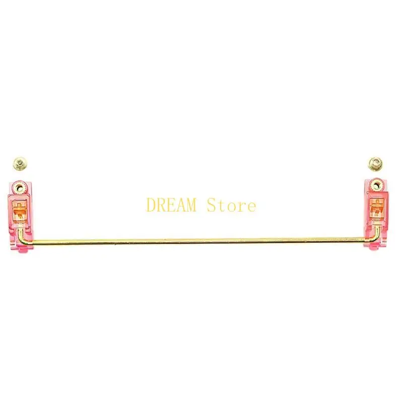 V2 Screw-in Keyboard Smokey Stabilizers Transparent Yellow Gold Plated with Special Design No Dropping Wire best sale