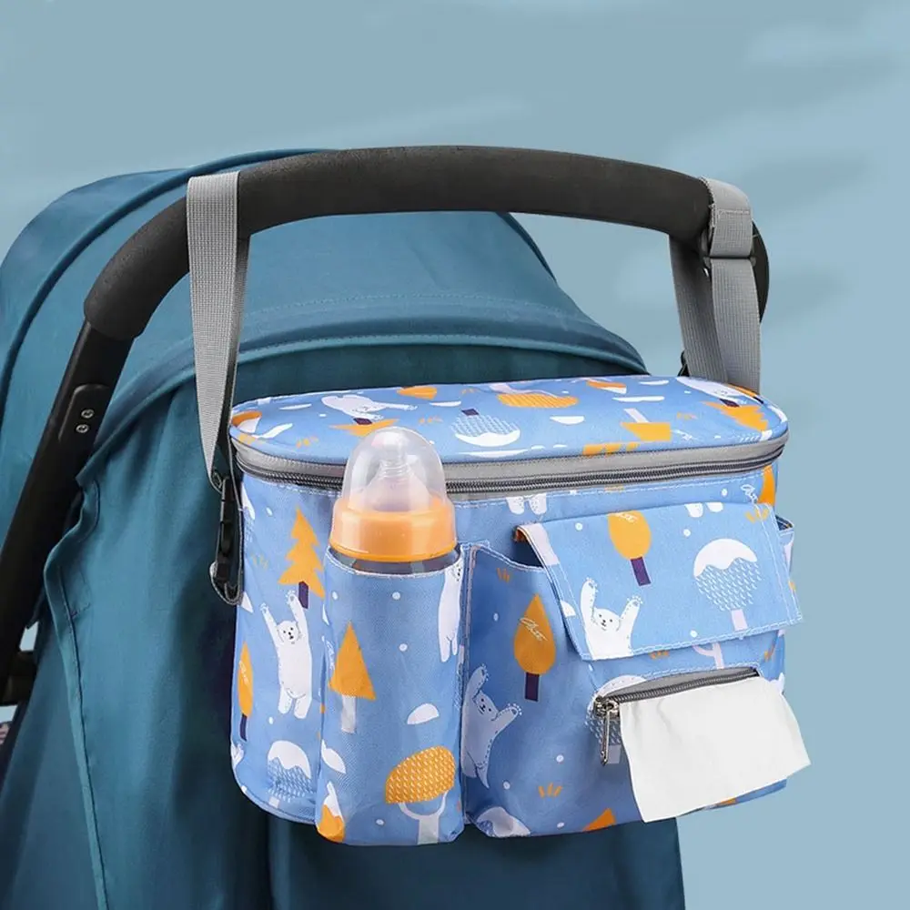 

Baby Stroller Bag Mommy Bag Stroller Organizer Travel Diaper Bags Baby Carriage Pram Buggy Cart Bottle Bag Accessories