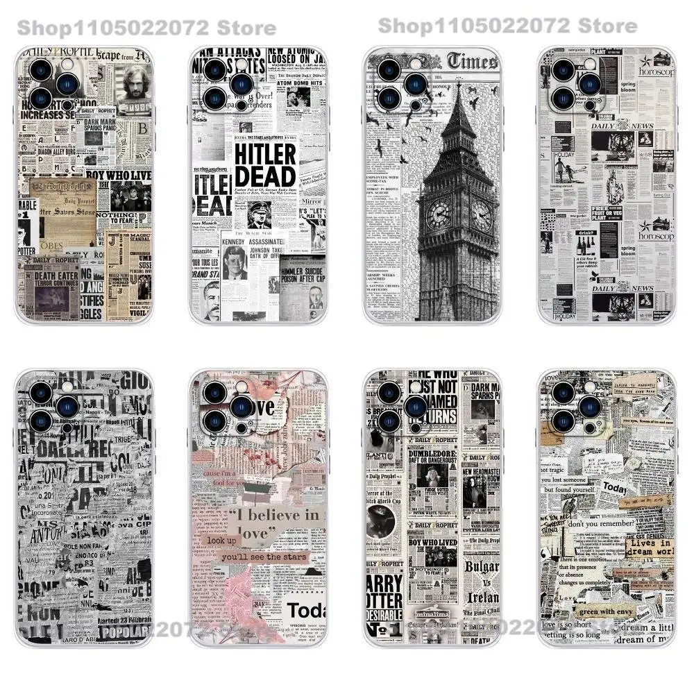 

The Daily Prophet Phone Case For iPhone 17,16,15,14,13,12,11 X,Plus,Pro,Max,XR,Plus,E,Mini Transparent Soft Cover