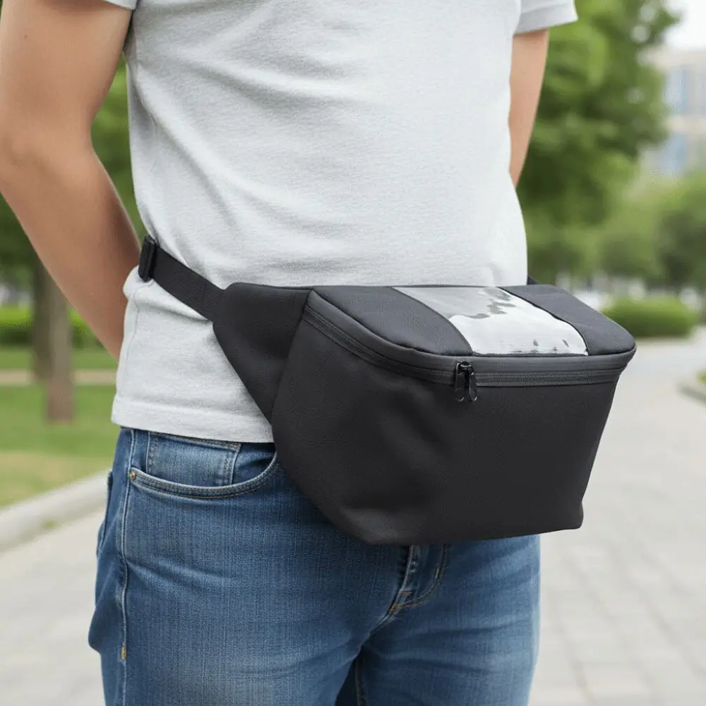 

Viewing Window Mountain Bike Bag Waterproof Large Capacity Motorcycle Electric Scooter Bag Storage Bag Durable Bicycle Front Bag