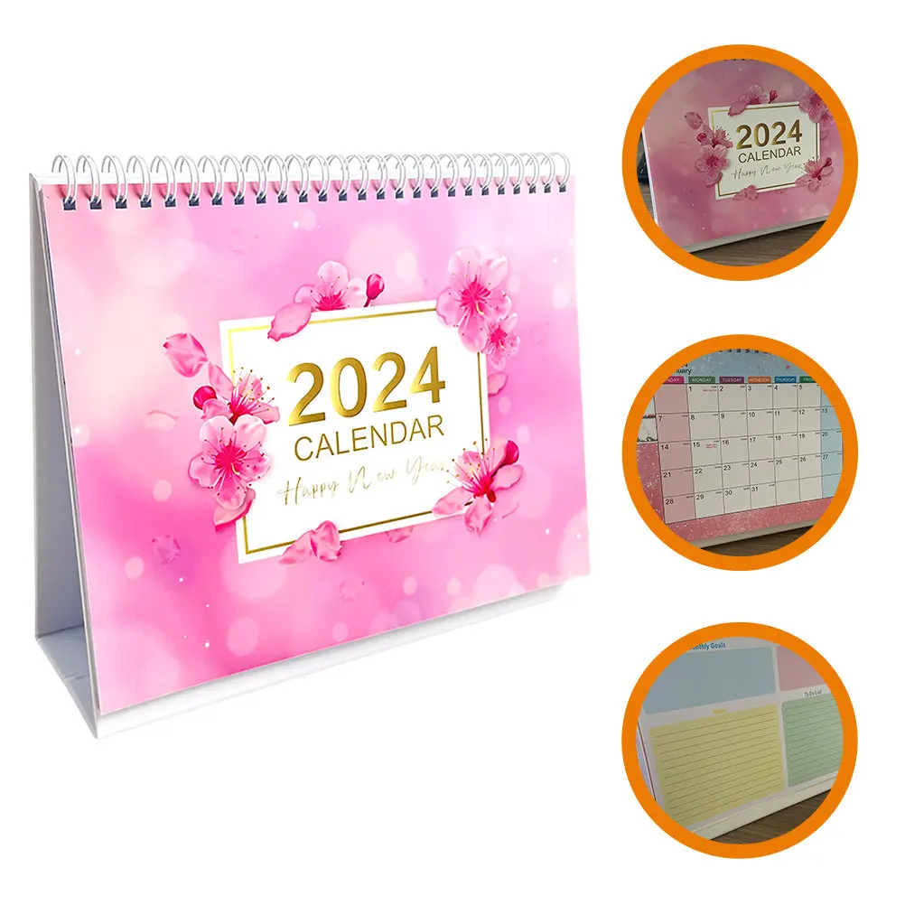 

Настольный календарь-перевертыш 2024 для дома и офиса, с вечным отображением даты, легко перекрепляемый