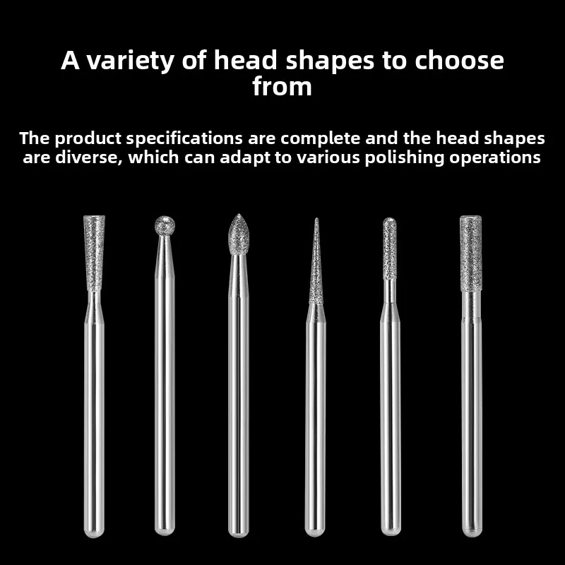 

Taiwan Origin Alloy Grinding Head / Jade Steel Mold Diamond Grind Rod / 3mm Diamond Grind / Engraving Grinding Needle