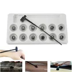 7 Star Needle & Plum Blossom Dermal Hammer Seven Star Needle Set 13 Pcs Replaceable Needle Heads Seven