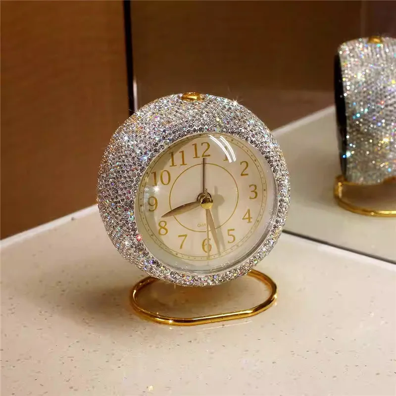 

Lucury Home Putting Decorate Sparkle Stunning DIY Handmade Rhinestone Clock