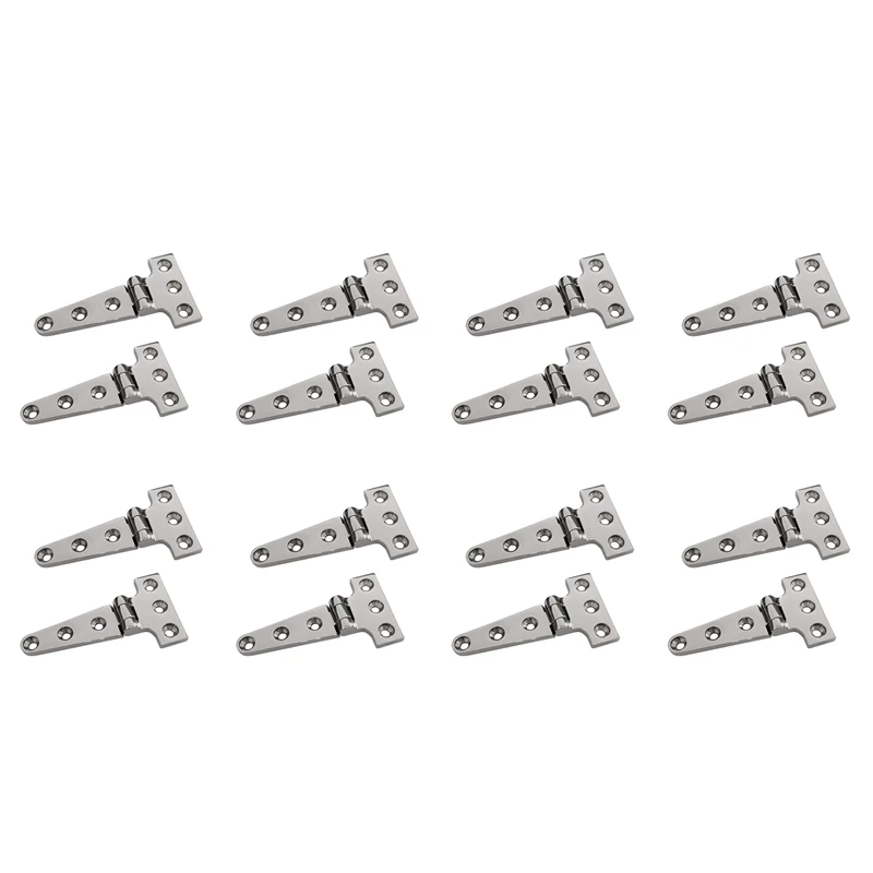 16 PCS Heavy Duty T Hinge 316 Stainless Steel Marine Grade Casting Hinge Door Hatch Hinge Boat