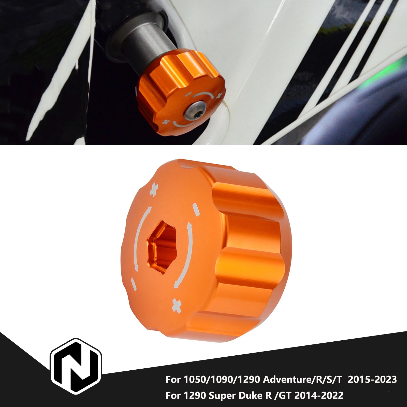 

Rear Shock Absorber Knob Adjustment Bolt For KTM 950 Adventure /S 2002-2006 990 Adventure 2006-2012 990 Adventure R 2009-2012