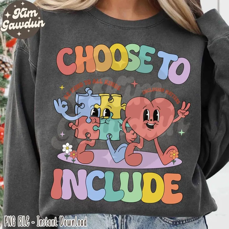 Choose To Include T-shirt, Autism Awareness TShirt, Sped Teacher Shirt, Neurodiversity T shirt Designs