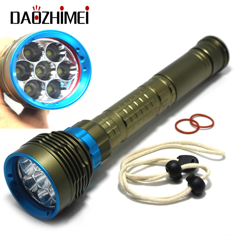 2024 nieuwe 8000LM high power Waterdichte Duikzaklamp T6 L2 Onderwaterlicht 3 Modi 18650/26650 Scuba Flitslicht