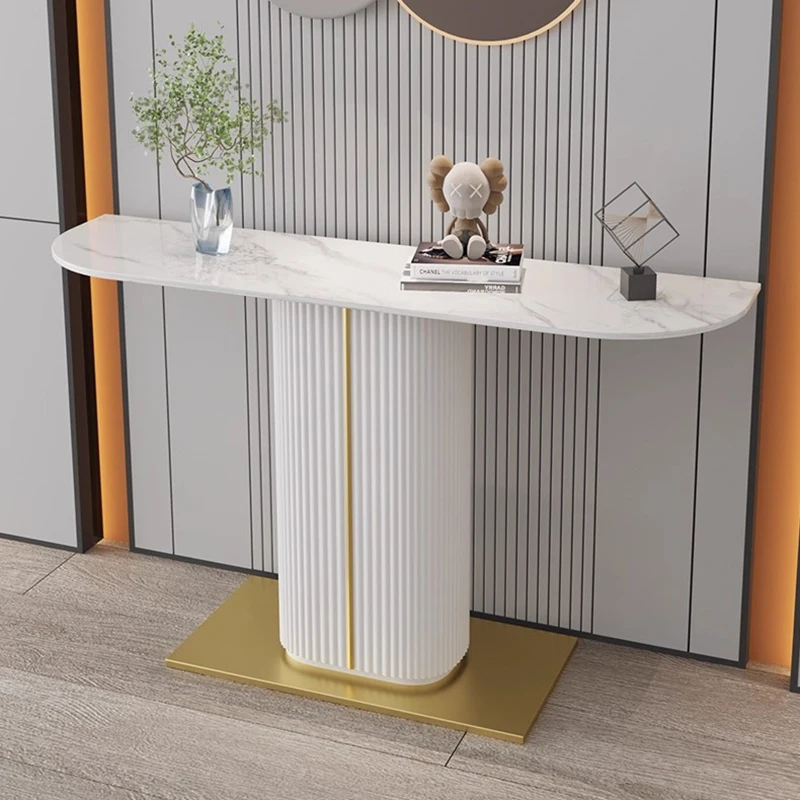 تصميم طاولة وحدة التحكم الإبداعية الإبداعية الفاخرة الحد الأدنى الجدول تخزين بسيط ميسا Recibidor De Entrada أثاث غرفة المعيشة #1