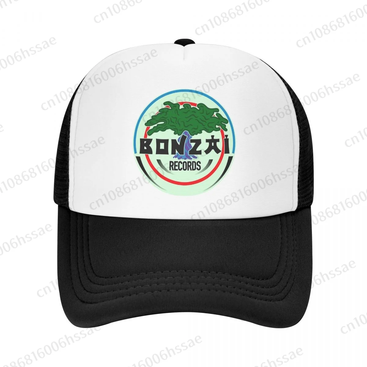 Bonzai Records Mesh Baseball Cap Summer Outdoor Men Women Fashion Sport Hats Hip Hop Trucker