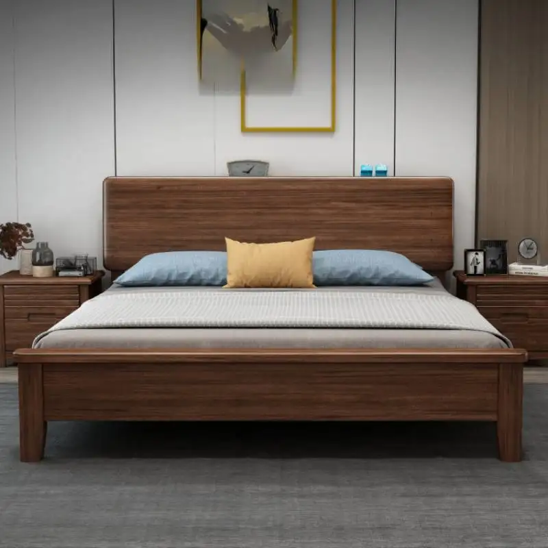 

Designer Organizer Double Bed Bedroom Frame Large Luxury Headboards Double Bed Storage Wooden Camas Casal Furniture Home