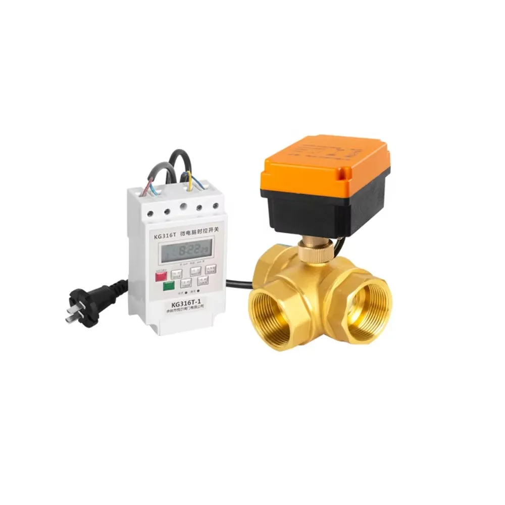

Электрический шаровой кран AC220V с большим диаметром, нормально закрытый, с интеллектуальным таймером, 1,5 дюйма, латунный, автоматический дренажный, с дистанционным управлением