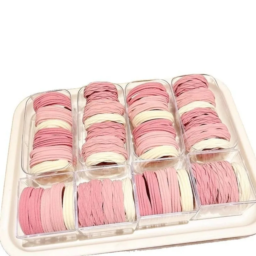 

10 шт., мягкие эластичные высокоэластичные резинки для волос, бесшовные прочные эластичные ленты для волос, вязаная ткань для полотенец, толстая разноцветная