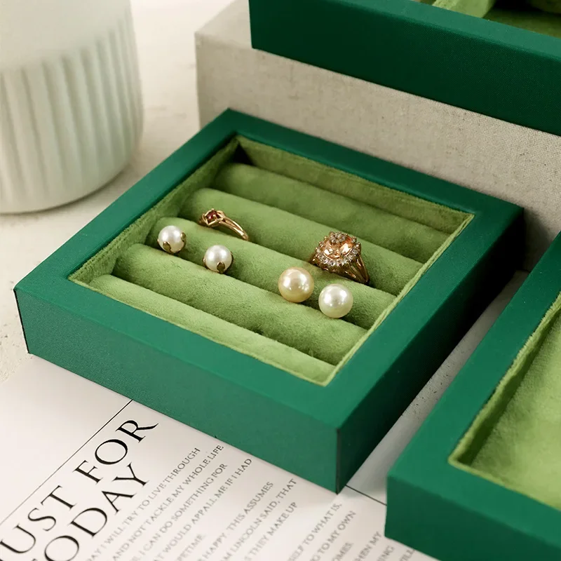 보석 보관함 목걸이 귀걸이 반지 팔찌 디스플레이 트레이 보석 벨벳 디스플레이 스탠드