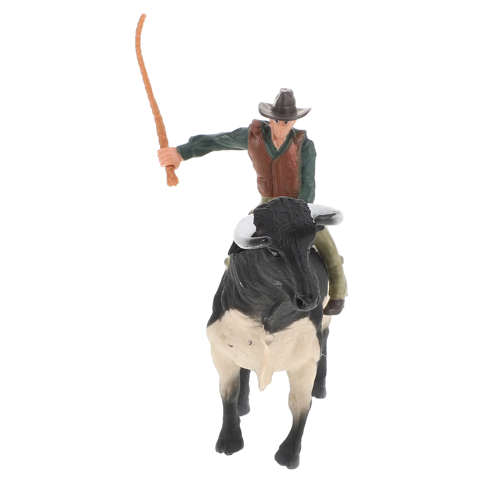 Cowboy Modell Rodeo Rinder Bull Ornament Schreibtisch Dekoration Figur Simulation Figur Statue Mann