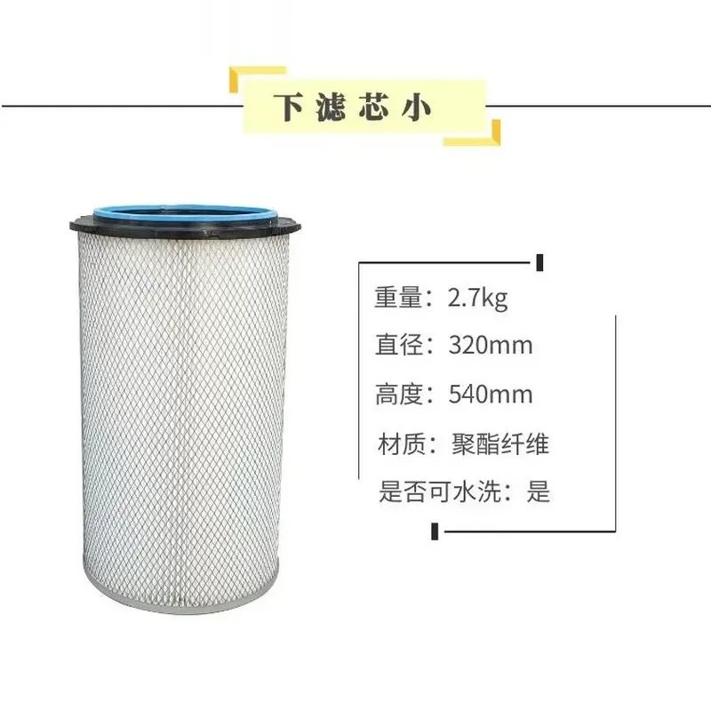 Industrial Dust Filter Cartridge for Spraying and Powder Separation High Efficiency Filtration System Replacement Part