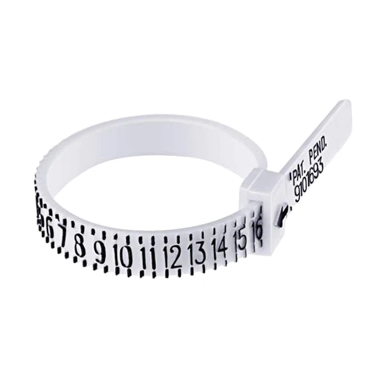 Ring Sizer Measuring Tool Plastic Ring Sizer Measuring Set Finger Measurer Jewelry Sizing Tools Meter Measure Tool Rings