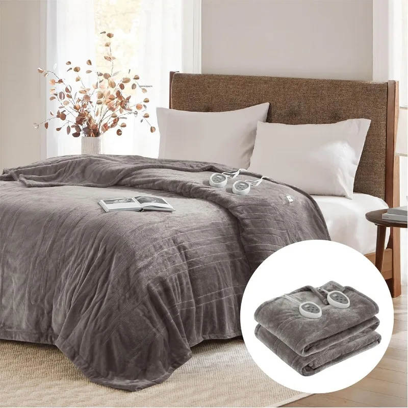 

Electric Blanket Queen Size Heated Blankets with Dual Control | Auto Shut Off Levels, Machine Washable,